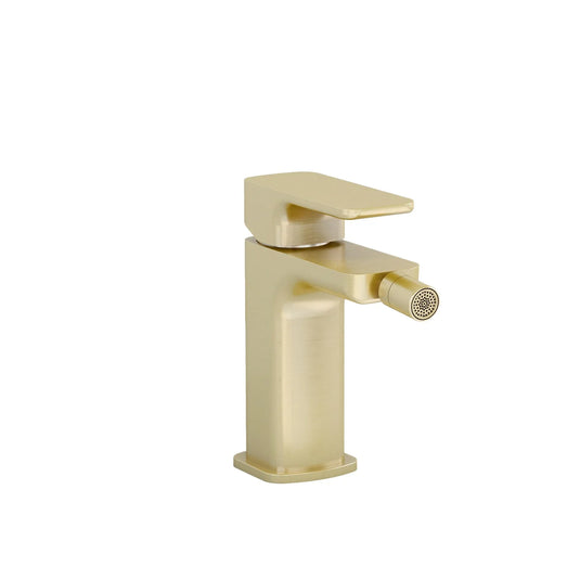 Imex Flite Bidet Mixer in Brushed Brass with Clicker Waste - FLBIDBB - Envy Bathrooms Ltd