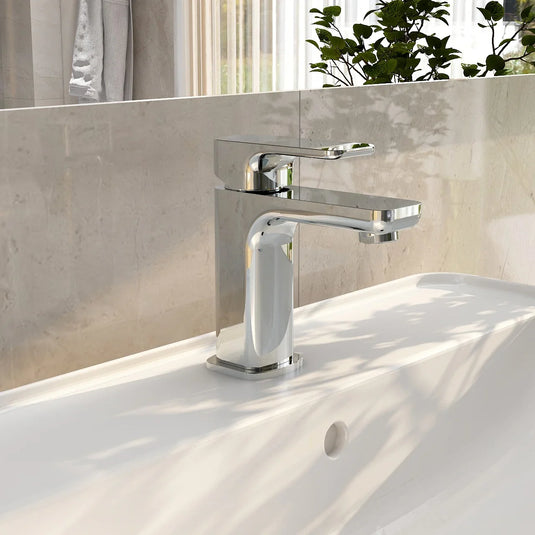 Imex Flite Mono Basin Mixer Inc Clicker Waste - FLBAS - Envy Bathrooms Ltd