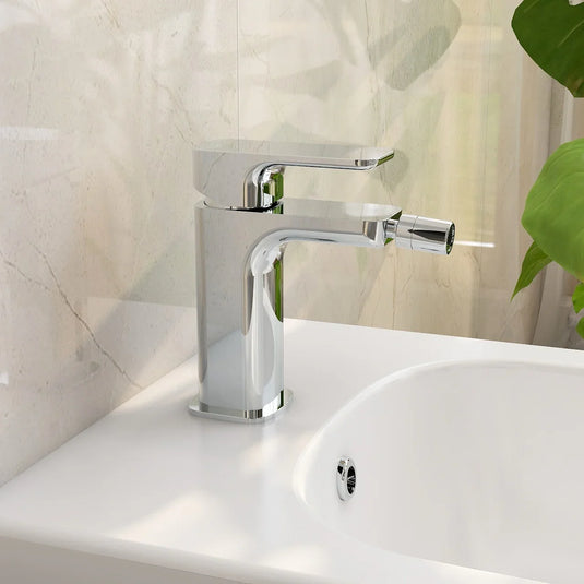Imex Flite Mono Bidet Mixer Inc Clicker Waste - FLBID - Envy Bathrooms Ltd