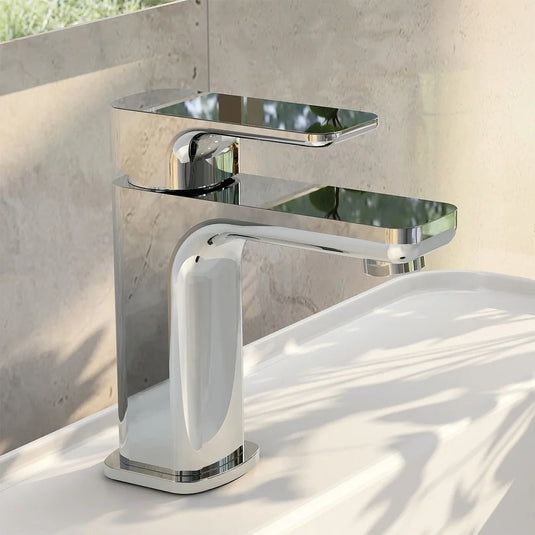 Imex Flite Mono Small Basin Mixer Inc Clicker Waste - FLSBAS - Envy Bathrooms Ltd
