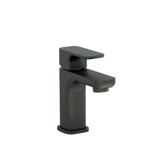 Imex Flite Small Basin Mixer in Matt Black with Universal Clicker Waste - FLSBASMB - Envy Bathrooms Ltd