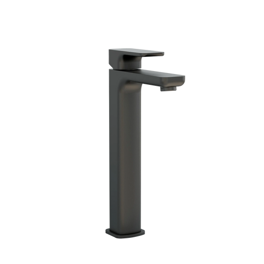 Imex Flite Tall Basin Mixer in Matt Black with Universal Clicker Waste - FLTBASMB - Envy Bathrooms Ltd
