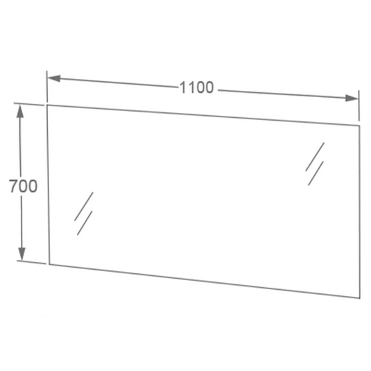 Imex Grace 1100mm Illuminated Mirror with Demista - FML2782-1100 - Envy Bathrooms Ltd