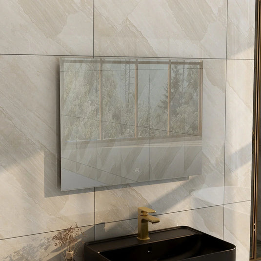 Imex Grace 850mm Illuminated Mirror with Demista - FML2782-850 - Envy Bathrooms Ltd
