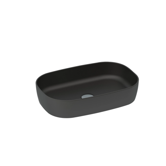 Imex Grace Black Countertop Slimline Basin - LW1814SBL - Envy Bathrooms Ltd