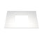 Imex Grace Quartz Stone 600mm Worktop in Solid White (Cut To Fit Lw1822/1823/1825 Basins) - FTR2782-600-510-20-S0001