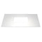 Imex Grace Quartz Stone 900mm Worktop in Solid White (Cut To Fit Lw1822/1823/1825 Basins) - FTR2782-900-510-20-S0001