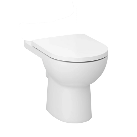 Imex Ivan Rimless Short Projection Open Back Close Coupled Pan - C10176R - Envy Bathrooms Ltd