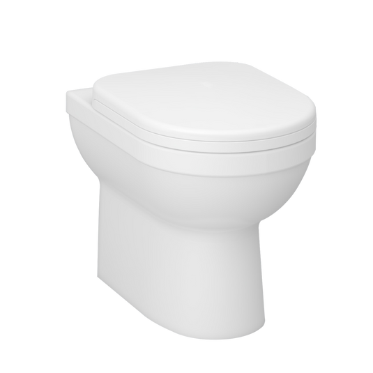 Imex Ivo Back To Wall WC Bowl with Fixings - CB1076 - Envy Bathrooms Ltd