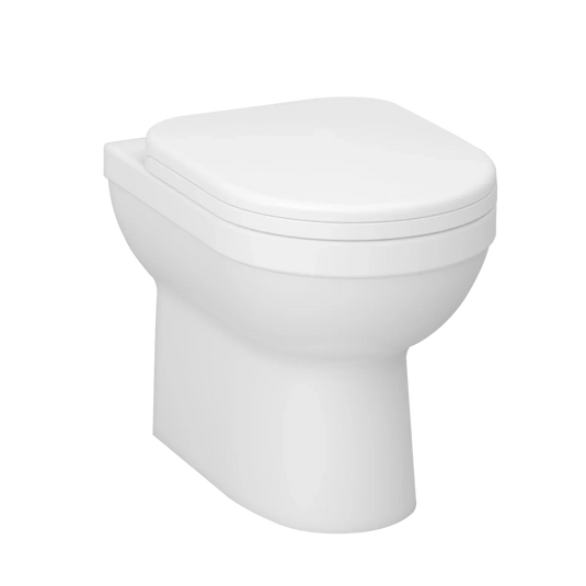 Imex Ivo Back To Wall WC Bowl with Fixings - CB1076 - Envy Bathrooms Ltd