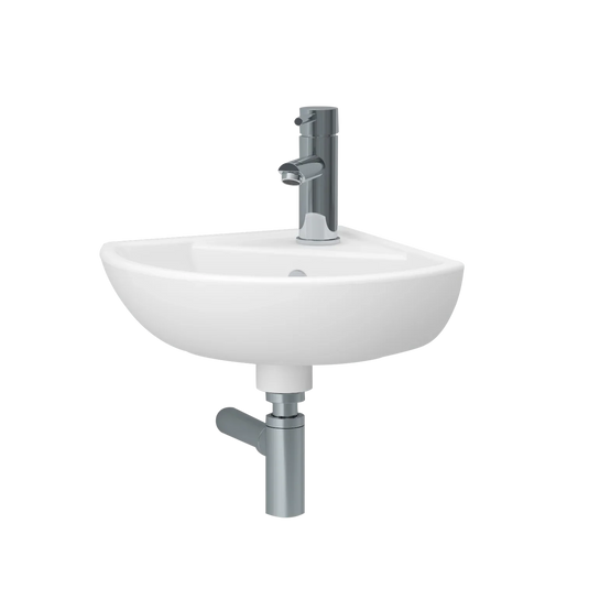 Imex Ivo / Flite 310mm Cloakroom Corner Basin 1Th - LH1018 - Envy Bathrooms Ltd