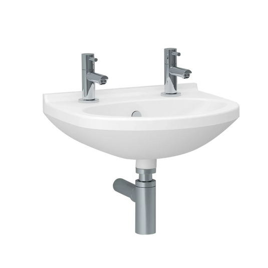 Imex Ivo / Flite 360mm Cloakroom Basin 2Th - LH10192TH - Envy Bathrooms Ltd
