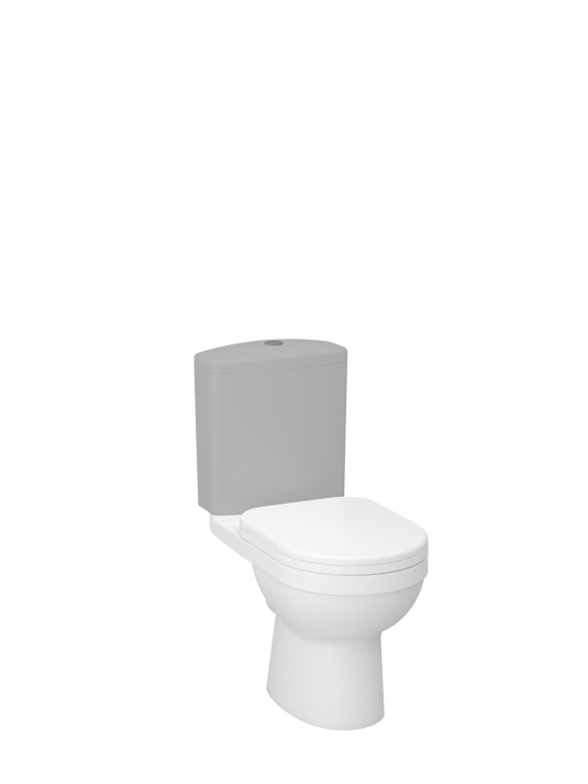 Imex Ivo Open Back Close Coupled WC Bowl with Fixings - C1076C - Envy Bathrooms Ltd