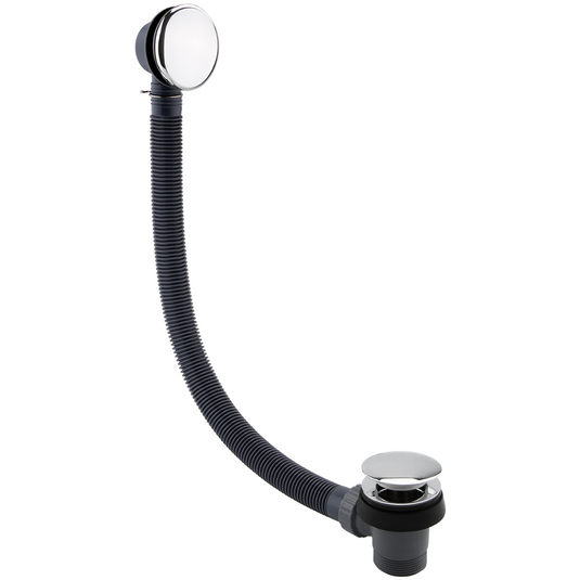 Imex Large Easy Clean Dome Clicker Bath Waste with Hair Catch - Chrome - HCCB106CP - Envy Bathrooms Ltd
