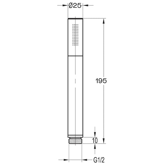 Imex Levo Single Function Handset - KI036 - Envy Bathrooms Ltd