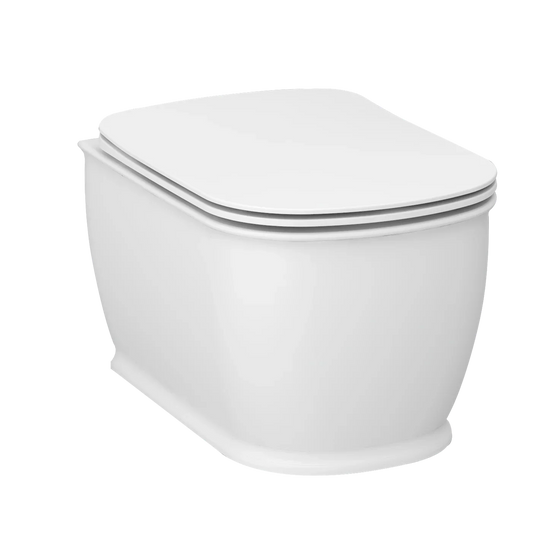 Imex Liberty Rimless Wall Hung WC Bowl with Fixings - CH10150R - Envy Bathrooms Ltd