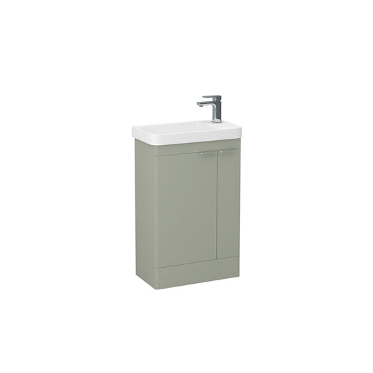 Imex Luna 550mm Floor Standing Cloakroom Double Door Cabinet Reed Green | LUCL-3-GREE - Envy Bathrooms Ltd