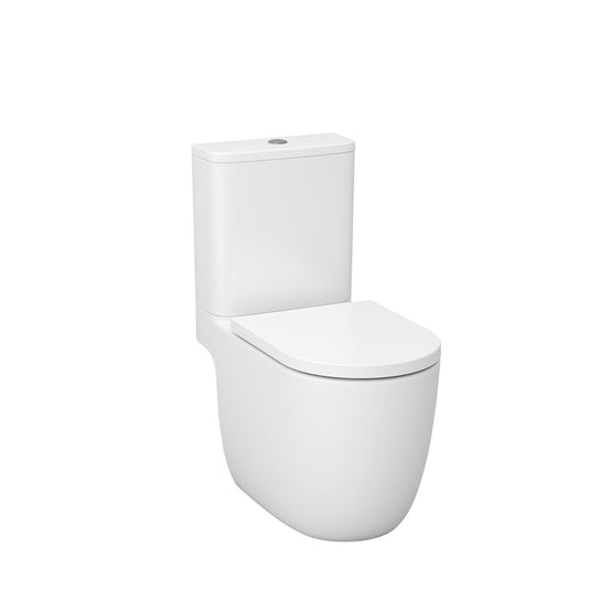 Imex Luna Rimless UltraVortex Open Back Close Coupled Pan White | C10190CXR - Envy Bathrooms Ltd
