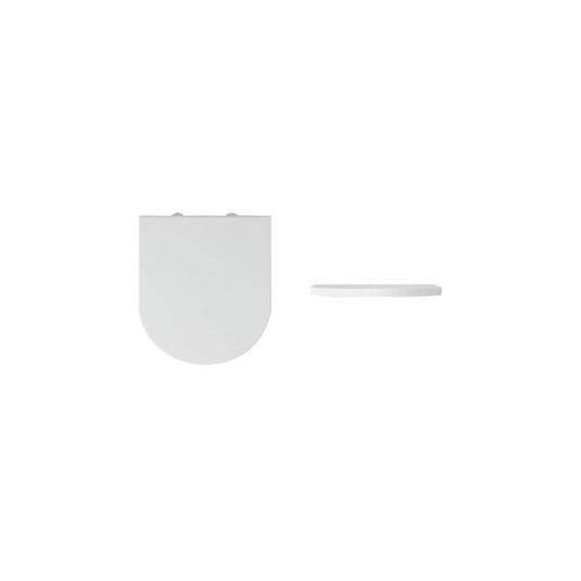Imex Luna Short Projection Seat White | SS10190SC - Envy Bathrooms Ltd