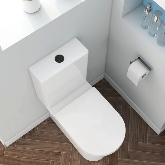 Imex Matt Black Push Button - MBPUSH - Envy Bathrooms Ltd