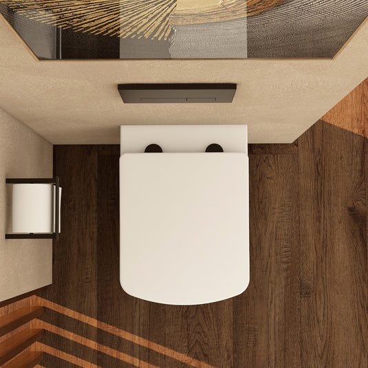 Imex Matt Black Seat Fixings | RVSFMB - Envy Bathrooms Ltd
