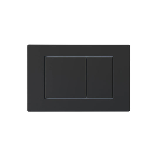 Imex Matt Black Square Stainless Steel Flush Button - SSFB-SQ-MABLA - Envy Bathrooms Ltd