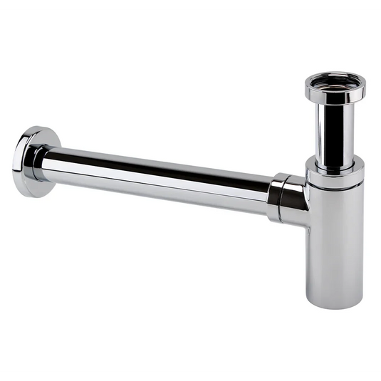 Imex Minimalist 1¼" Chrome Bottle Trap and Pipe - MB200CP - Envy Bathrooms Ltd