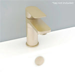 Imex Plastic Basin Overflow Cover in Brushed Brass - OVBR - Envy Bathrooms Ltd