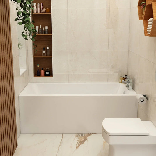 Imex Premiercast Multi Layer Reinforced Quadro 1500 x 700 Single Ended Bath - IMPQSE15X7 - Envy Bathrooms Ltd