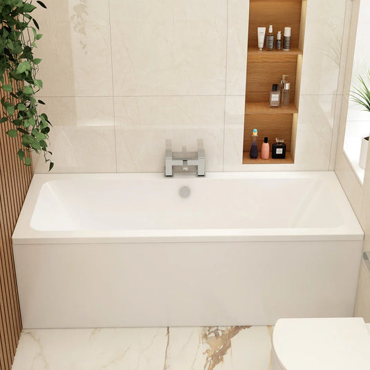 Imex Premiercast Multi Layer Reinforced Quadro 1700 x 750 Double Ended Bath - IMPQDE17X75 - Envy Bathrooms Ltd