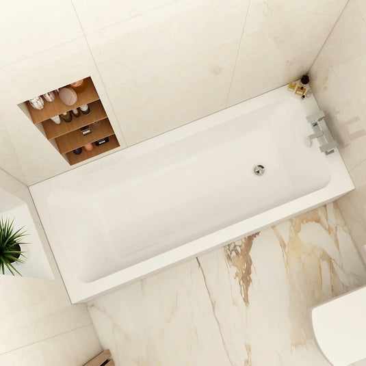 Imex Premiercast Multi layer Reinforced Quadro 1700×700 Single Ended Bath - IMPQSE17X7N - Envy Bathrooms Ltd