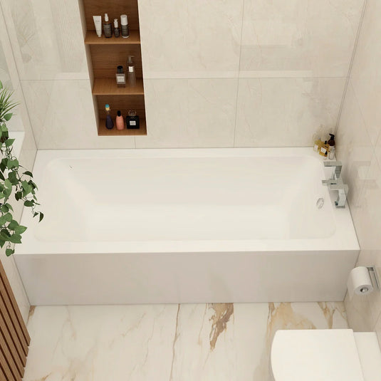 Imex Premiercast Multi Layer Reinforced Quadro 1800 x 800 Single Ended Bath - IMPQSE18X8 - Envy Bathrooms Ltd