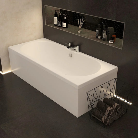 Imex Premiercast Multi Layer Reinforced Wave 1700 x 750 Double Ended Bath - IMPWDE17X75 - Envy Bathrooms Ltd