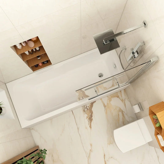 Imex Premiercast Quadro Keyhole 1700×700 Single Ended Bath - IMPQKH17X7 - Envy Bathrooms Ltd