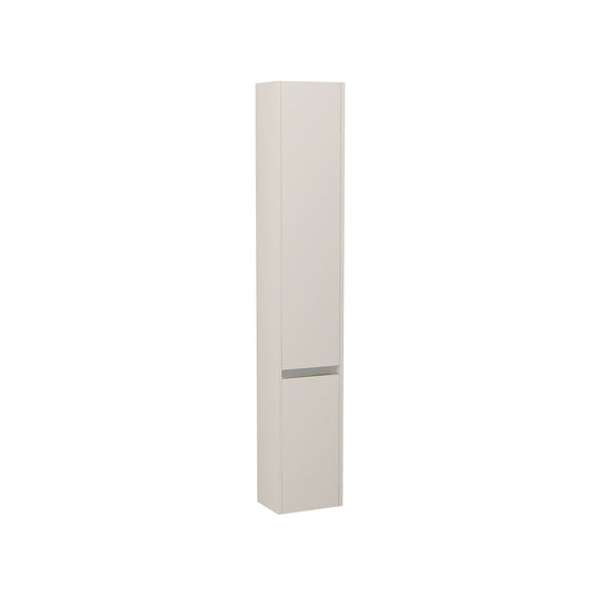 Imex Quadro 300mm Double Door Cabinet Matt Cashmere Chrome Handle Trim | QST-1-CASH - Envy Bathrooms Ltd