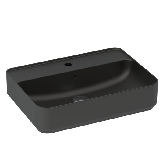 Imex Ravine 600ml 1 Tap Hole Countertop Basin in Black (2x Basins) - LW1825BLx2 - Envy Bathrooms Ltd