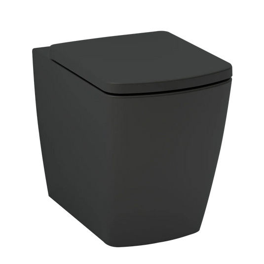 Imex Ravine Rimless Comfort Height Back To Wall Pan in Black - CB10160RBL - Envy Bathrooms Ltd