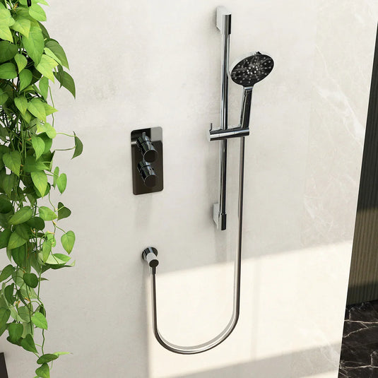 Imex Ravine Single Outlet Concealed Thermostatic Valve with Adjustable Multifunction Handset in Chrome - RAVCVPK001CP - Envy Bathrooms Ltd
