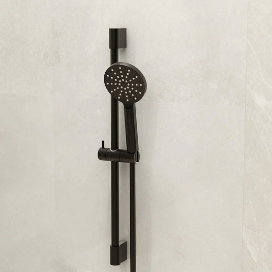 Imex Ravine Slide Rail Kit in Matt Black Incl 1.5m Hose and Multifunction Handset - KI135MB - Envy Bathrooms Ltd