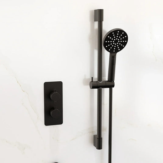 Imex Ravine Slide Rail Only in Matt Black - KI131MB - Envy Bathrooms Ltd