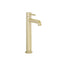 Imex Ravine Tall Basin Mixer in Brushed Brass with Clicker Universal Waste | RVTBASBB
