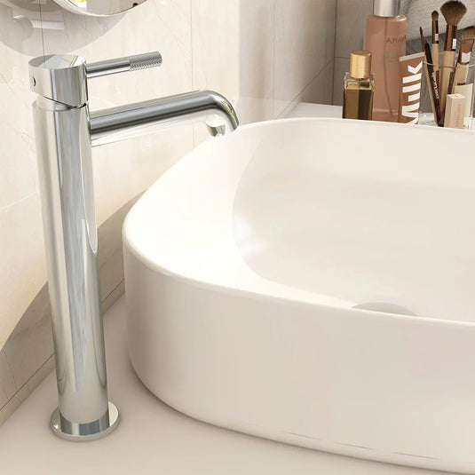 Imex Ravine Tall Basin Mixer in Chrome with Clicker Universal Waste - RVTBASCP - Envy Bathrooms Ltd