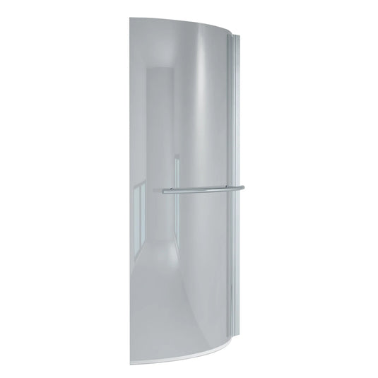 Imex Ronda Curved Shower Bath Screen In Chrome - IMRONSCP - Envy Bathrooms Ltd