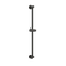 Imex Round Slide Rail With Integrated Wall Outlet Elbow in Matt Black | KI600MB