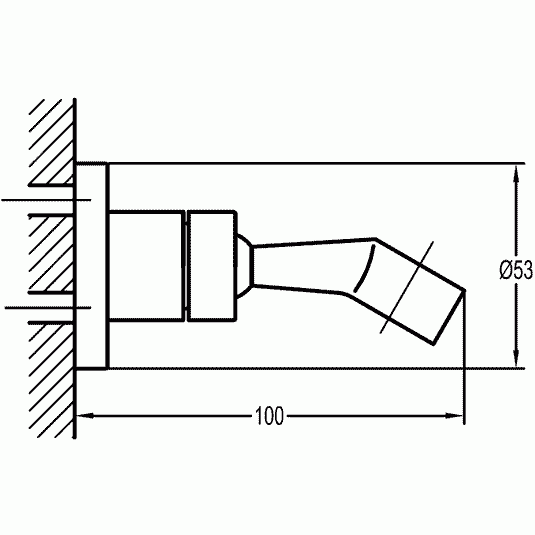 Imex Round Wall Bracket Handset Holder - KI119 - Envy Bathrooms Ltd