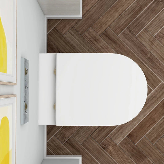 Imex Seat fixing in Brushed Brass - UNSFBR - Envy Bathrooms Ltd
