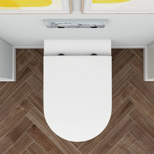 Imex Seat Fixing in Matt Black - UNSFMB - Envy Bathrooms Ltd