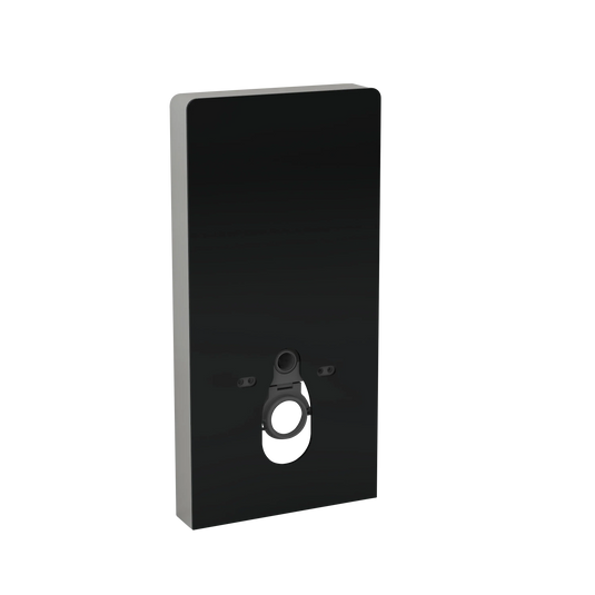 Imex Senso Smart Touch Free Wave Flush Wall Hung Cistern Frame with Black Glass Finish - A81105-12 - Envy Bathrooms Ltd