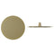 Imex Slimline 250mm Brushed Brass Round Shower Head | KI075ABB