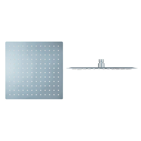 Imex Slimline Polished Square 300mm Shower Head - KI074BCP - Envy Bathrooms Ltd